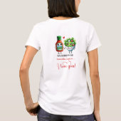 Aangepaste naam Grappig eten Dames T-shirt Romanti (Achterkant)