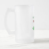 Aangepaste naam Grappig nadenken drank Kerstbomen Matglas Bierpul (Links)