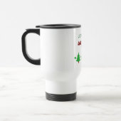 Aangepaste naam Grappig nadenken drank Kerstbomen Reisbeker (Links)