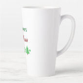 Aangepaste naam Grappig nadenkend drankje Kerstbom Latte Mok (Rechts)