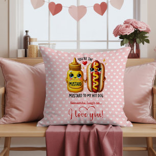 Aangepaste Naam Grappige Fruit Liefde Grappen Vale Kussen