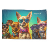 Aangepaste naam Grappige Honden Kussensloop (Achterkant)