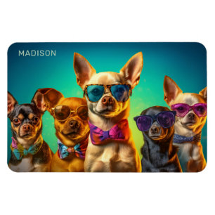 Aangepaste naam Grappige Honden Magneet