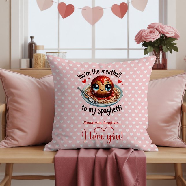 Aangepaste naam Grappige Valentijnsdag Liefdeskuss Kussen (Custom Name Funny Valentine Love Pillow)
