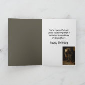 Aangepaste naam Grappige verjaardag niet oppakken Kaart (Binnen)