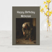 Aangepaste naam Grappige verjaardag niet oppakken Kaart (Gele Bloem)