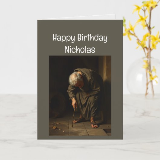 Aangepaste naam Grappige verjaardag niet oppakken Kaart (Gele Bloem)