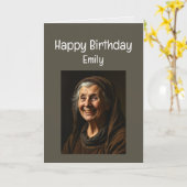 Aangepaste naam Grappige verjaardag oud genoeg Kaart (Gele Bloem)