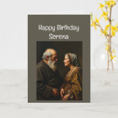 Aangepaste naam Grappige verjaardag wordt ouder Kaart (Gele Bloem)