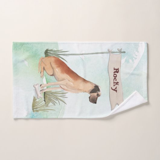 Aangepaste naam: Great Dane Pet Dog Bad Handdoek (Handdoek)