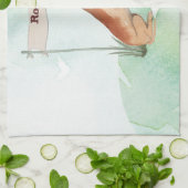 Aangepaste naam: Great Dane Pet Dog Theedoek (Gevouwen)