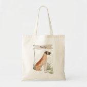 Aangepaste naam: Great Dane Pet Dog Tote Bag (Voorkant)