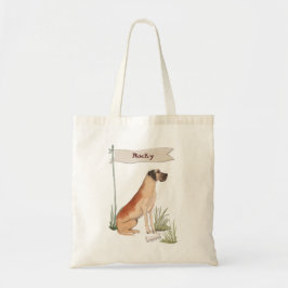 Aangepaste naam: Great Dane Pet Dog Tote Bag