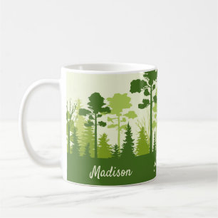 Aangepaste naam Green Forest koffiemokken Koffiemok