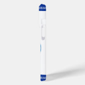 Aangepaste naam Grieks patroon Evil Eye Nazar Case-Mate iPhone Case (Achterkant / Links)