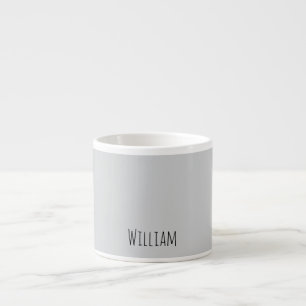 Aangepaste Naam Grijs Espresso Mok