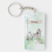 Aangepaste naam grijze portaalpagina sleutelhanger (Voorkant)