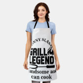 Aangepaste naam Grill legende chef-kok Schort (Gedragen)