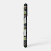 Aangepaste naam groen en rood geruit iPhone 16 hoesje (Rechterkant)