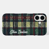 Aangepaste Naam Groen & Rood Plakken Case-Mate iPhone Case (Achterkant (horizontaal))