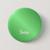 Aangepaste naam groen verloop ronde button 5,7 cm (Voorkant)