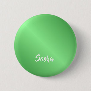 Aangepaste naam groen verloop ronde button 5,7 cm