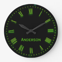 Aangepaste naam Groen Zwart Klassiek Elegant Roman