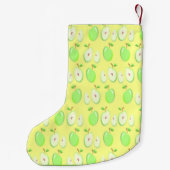 Aangepaste naam groene appels geel kleine kerstsok (Achterkant)