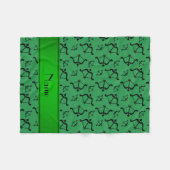 Aangepaste naam groene bogen pijlen fleece deken (Voorkant (Horizontaal))