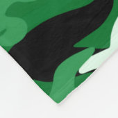 Aangepaste naam groene camouflage groene streep fleece deken (Hoek)
