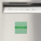 Aangepaste naam groene chevrons magneet (Insitu (Vaatwasser))