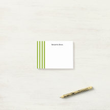 Aangepaste naam groene en witte strepen