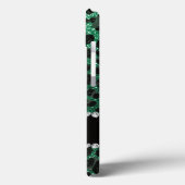 Aangepaste naam groene glittersplaat Case-Mate iPhone case (Achterkant / Links)