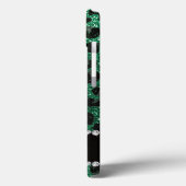 Aangepaste naam groene glittersplaat Case-Mate iPhone case (Achterkant / Links)