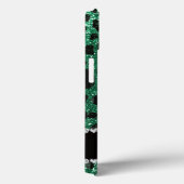 Aangepaste naam groene glittersplaat Case-Mate iPhone case (Achterkant / Rechts)