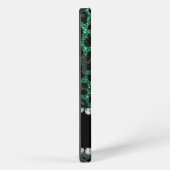 Aangepaste naam groene glittersplaat iPhone hoesje (Rechterkant)