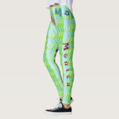 Aangepaste naam Groene Leggings (Links)