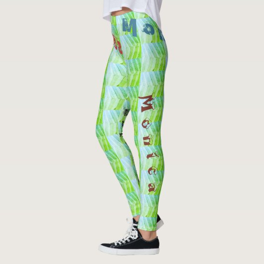 Aangepaste naam Groene Leggings (Links)