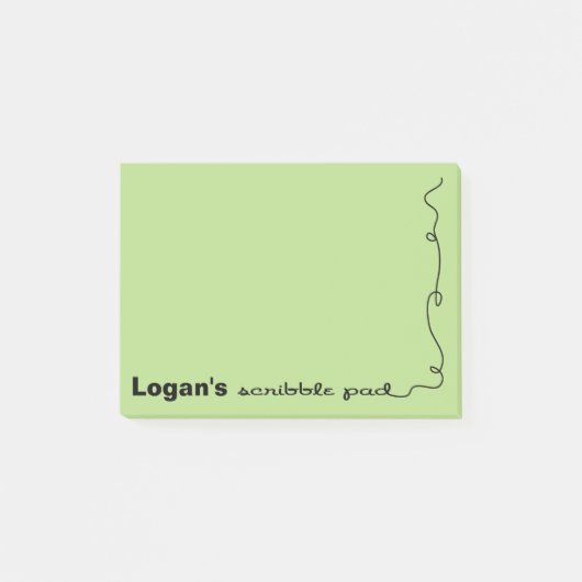 Aangepaste naam: Groene plakband Post-it® Notes (Voorkant)
