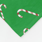 Aangepaste naam groene santa owl groene snoepriet fleece deken (Hoek)