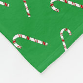 Aangepaste naam groene snoepsnoeren fleece deken (Hoek)