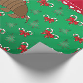 Aangepaste naam groene snoepsnoeren voor armadillo cadeaupapier (Hoek)