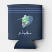 Aangepaste naam groene sportmotor Extreme Speed Blikjeskoeler (Achterkant)