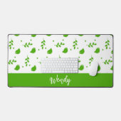 Aangepaste naam groene vogels bureaumat (Keyboard & Muis)