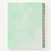 Aangepaste naam groene waterverf notitieboek (Achterkant)