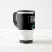 Aangepaste naam Groom Travel Mug Reisbeker (Voorkant links)