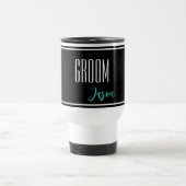 Aangepaste naam Groom Travel Mug Reisbeker (Center)