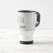 Aangepaste naam Groom Travel Mug Reisbeker (Voorkant rechts)