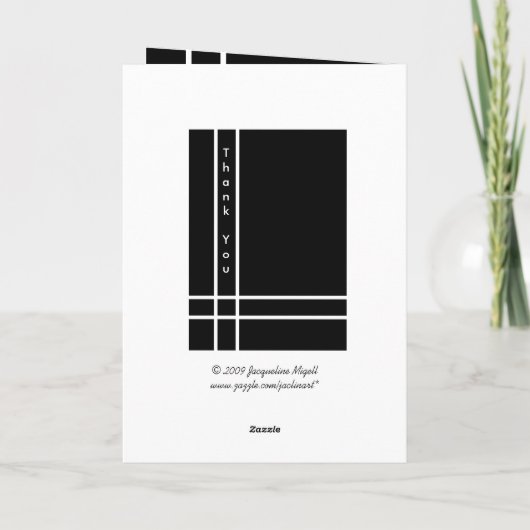 Aangepaste naam Groomsman bruiloft Dank u G431 Bedankkaart (Achterkant)