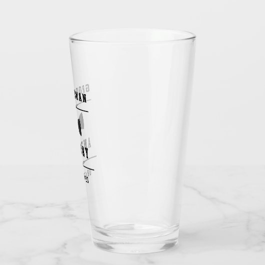 aangepaste naam Groomsman Glass Glas (Links)